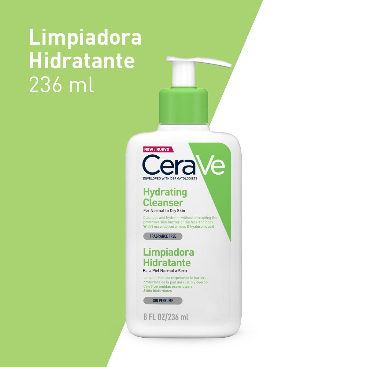 Cerave Limpiadora Hidratante 8 oz / 236 ml