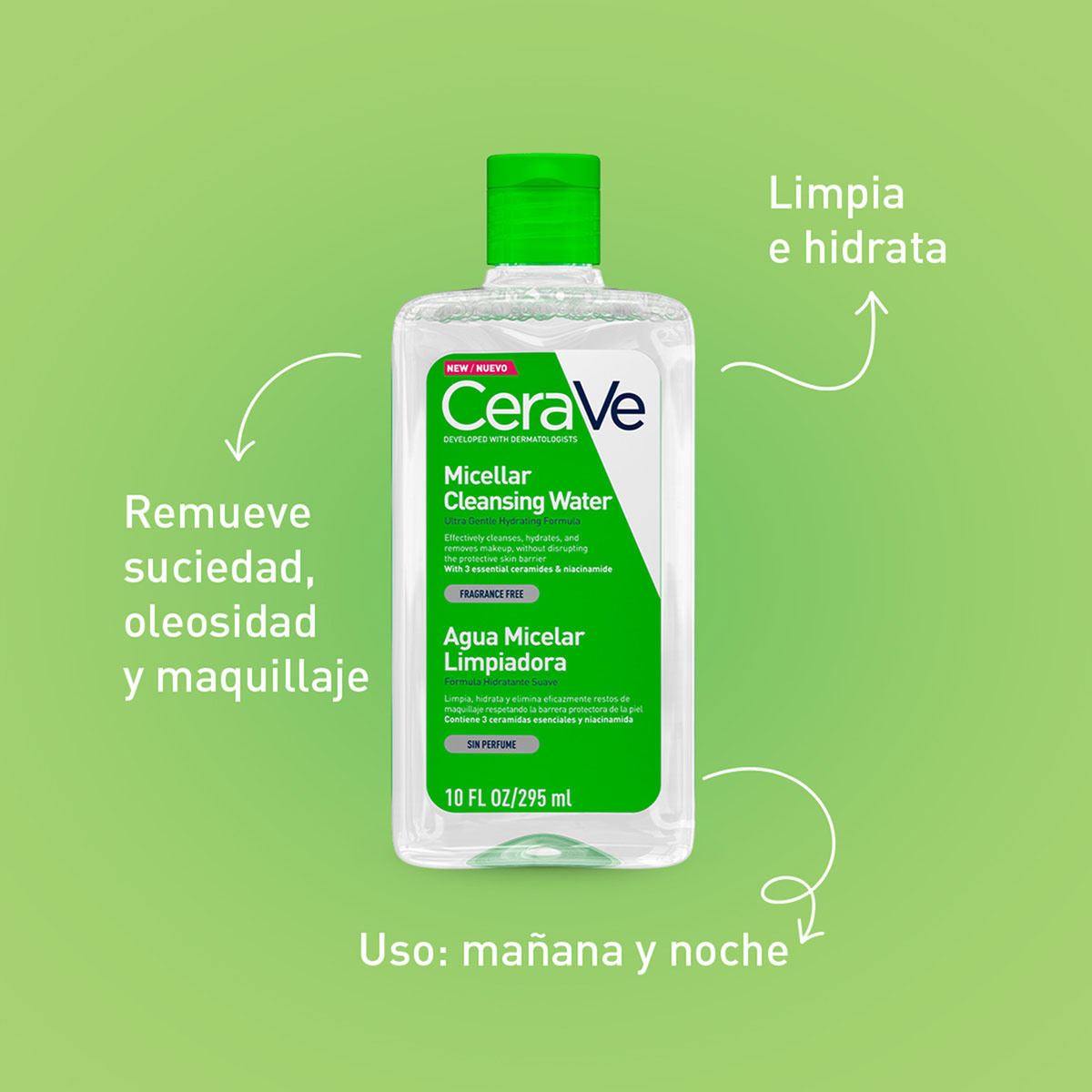 Agua Micelar Limpiadora CeraVe