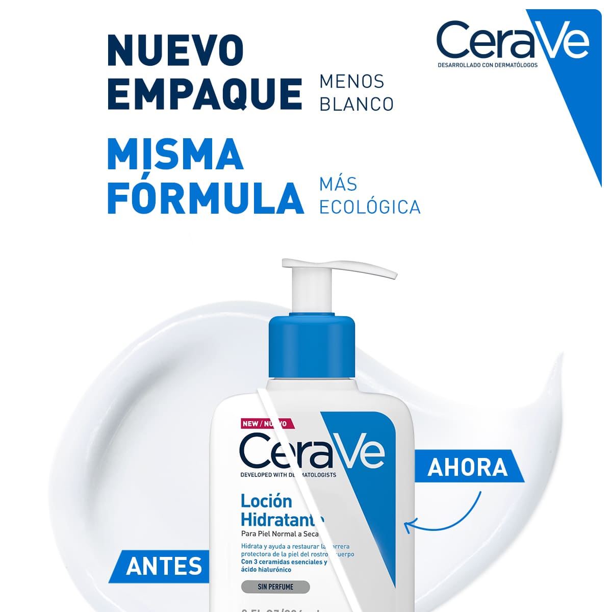 Loción Hidratante con Ácido Hialurónico para Piel Seca CeraVe