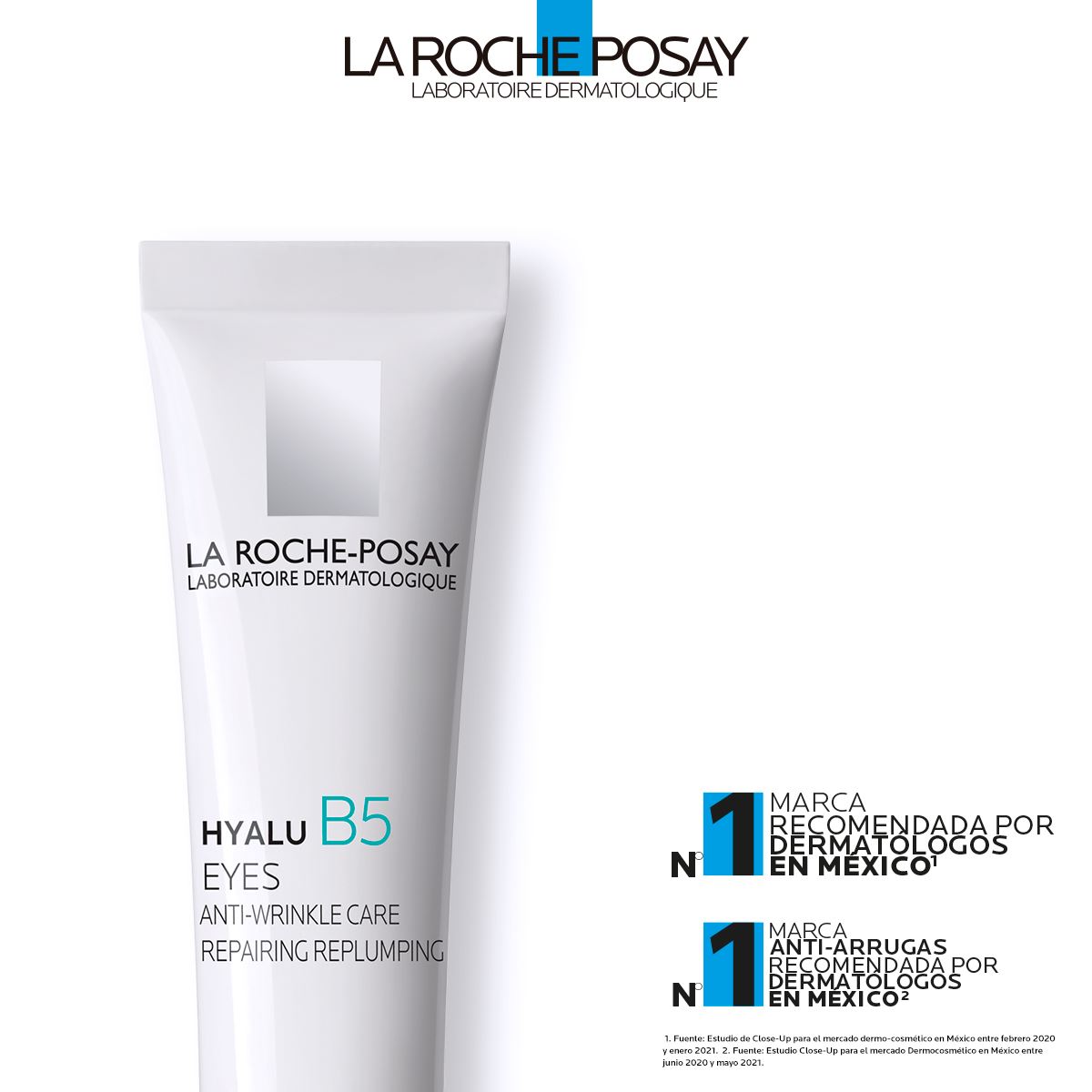 Crema para Contorno de Ojos La Roche Posay Hyalu B5 Ojos Antiarrugas para Piel Sensible 15ml