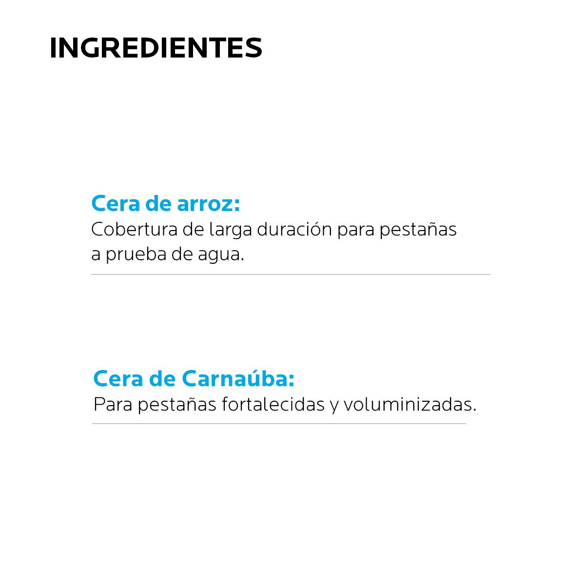 Mascara de Pestañas Contra Agua Toleriane Mascara Waterproof a Prueba de Alergias