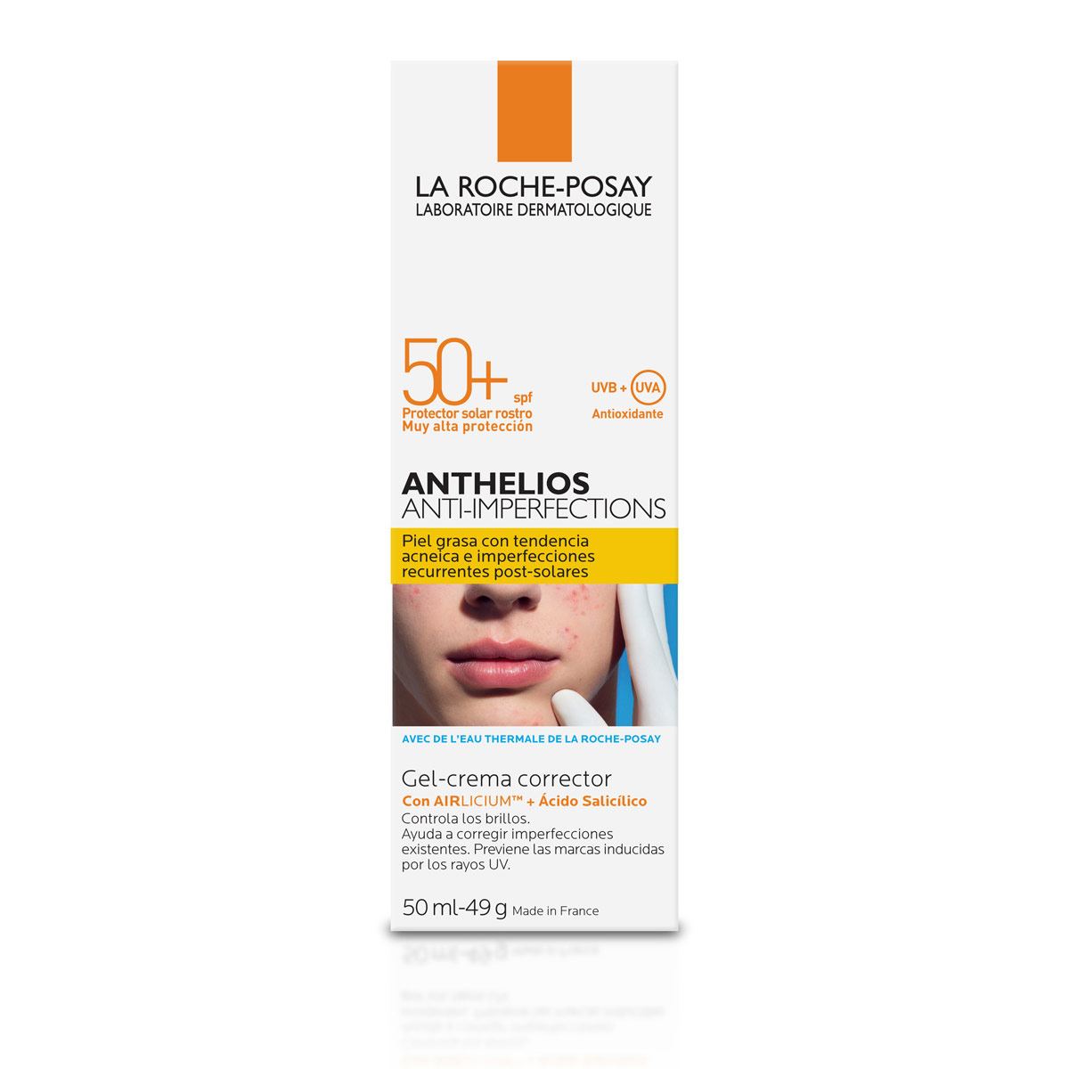 Protector Solar Facial La Roche Posay Anthelios Anti Imperfecciones FPS50+ para Piel Grasa a Mixta 50ml