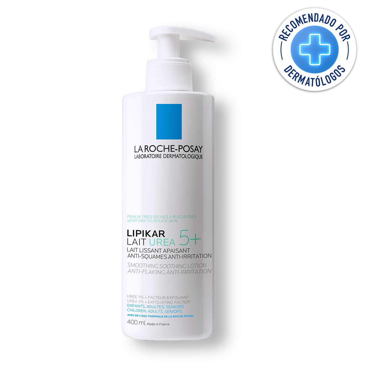Crema Hidratante La Roche Posay Lipikar Lait Urea 5% para Piel Muy Seca con Descamación 400ml