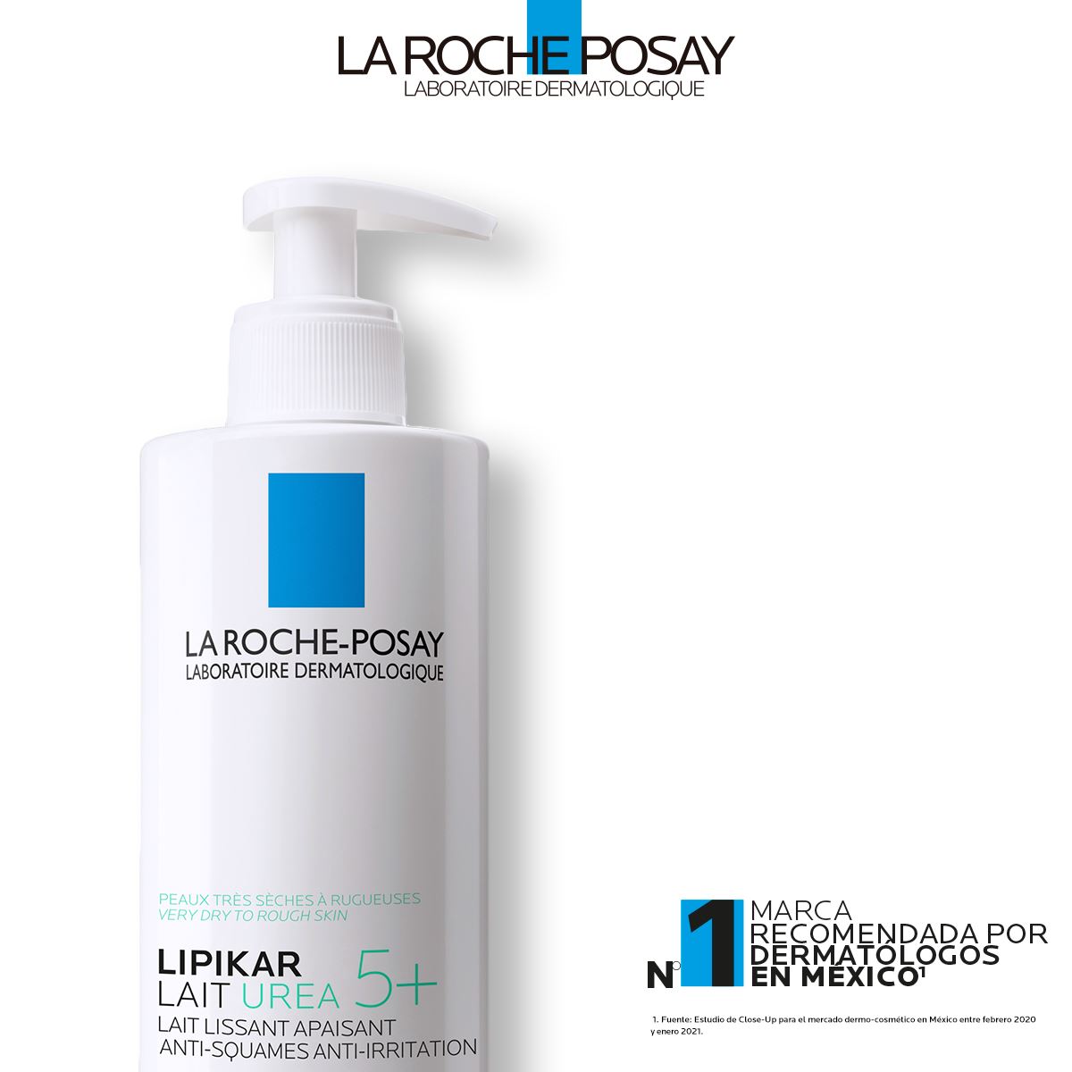 Crema Hidratante La Roche Posay Lipikar Lait Urea 5% para Piel Muy Seca con Descamación 400ml