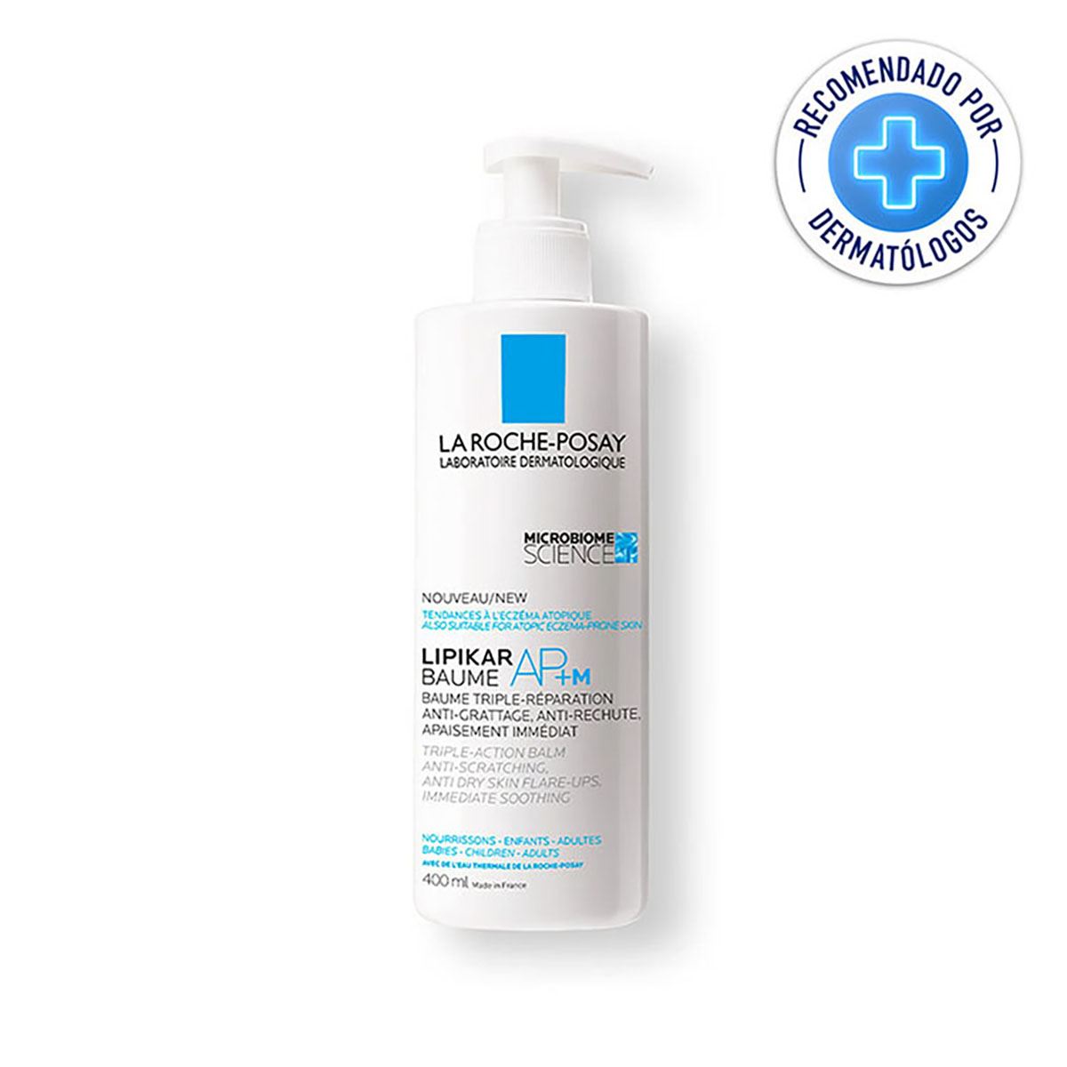 Crema Hidratante La Roche Posay Lipikar Baume AP+M para Piel Seca Extra Seca o con Eczema 400ml