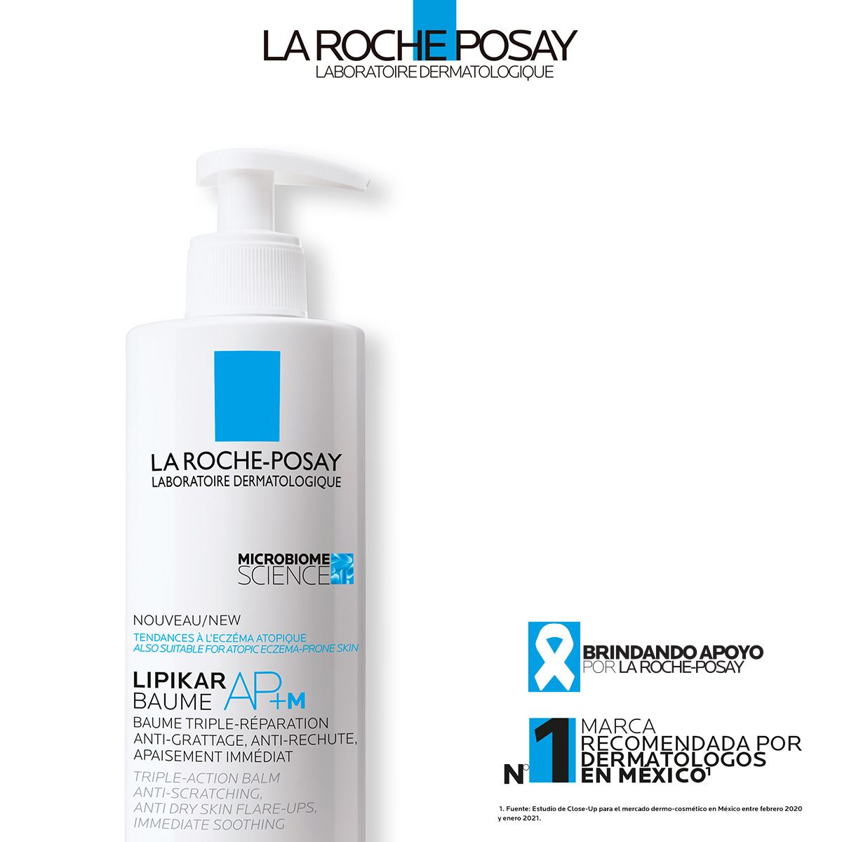 Crema Hidratante La Roche Posay Lipikar Baume AP+M para Piel Seca Extra Seca o con Eczema 400ml