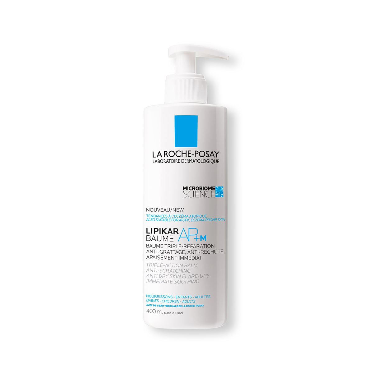 Crema Hidratante La Roche Posay Lipikar Baume AP+M para Piel Seca Extra Seca o con Eczema 400ml