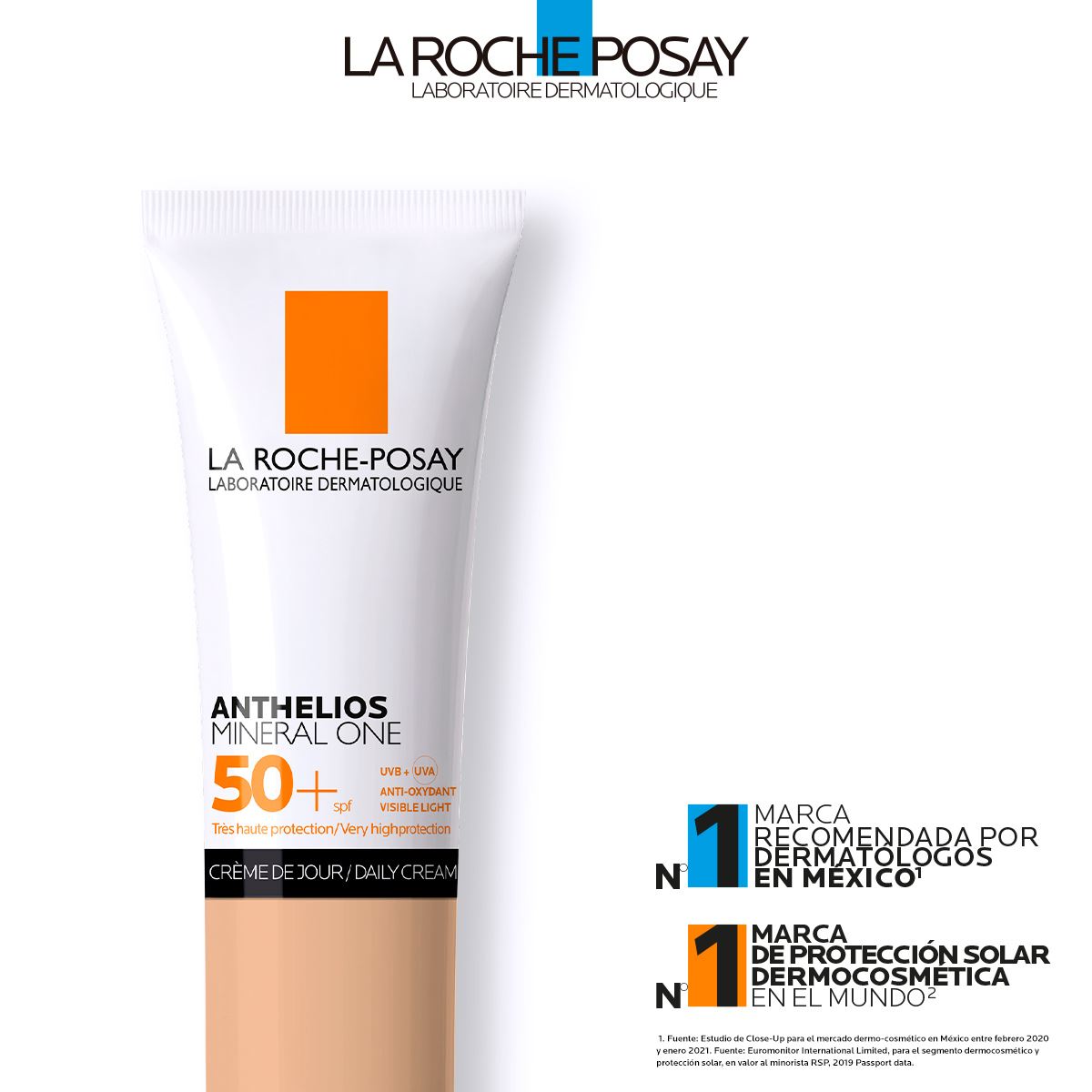 Protector Solar Facial Mineral La Roche Posay Anthelios Mineral One con color T02 30ml