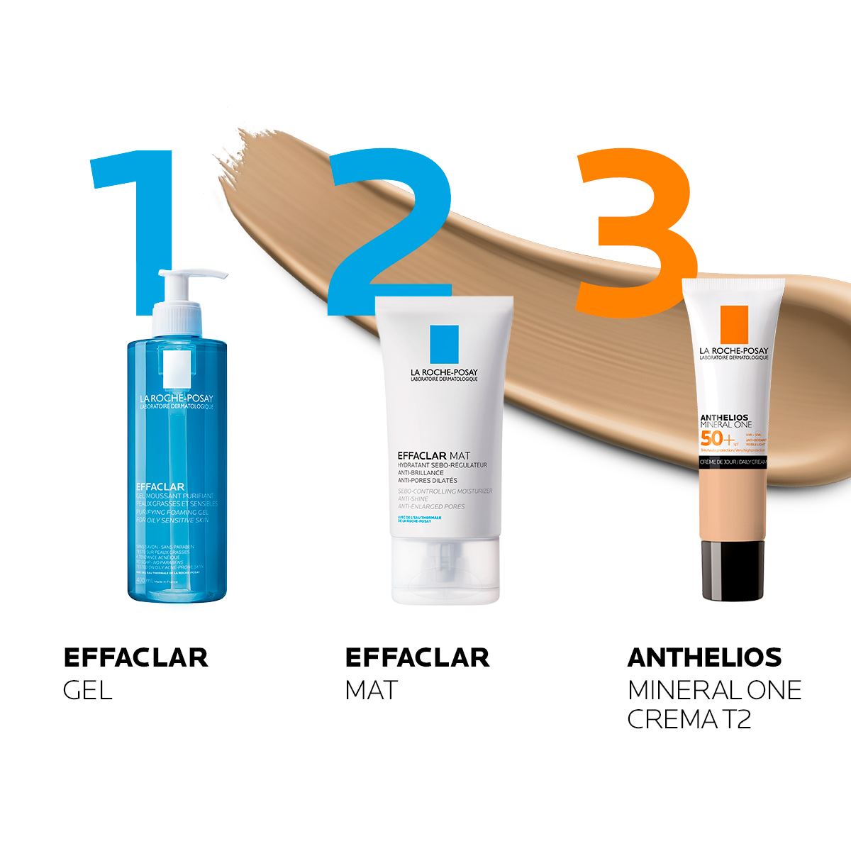 Protector Solar Facial Mineral La Roche Posay Anthelios Mineral One con color T02 30ml