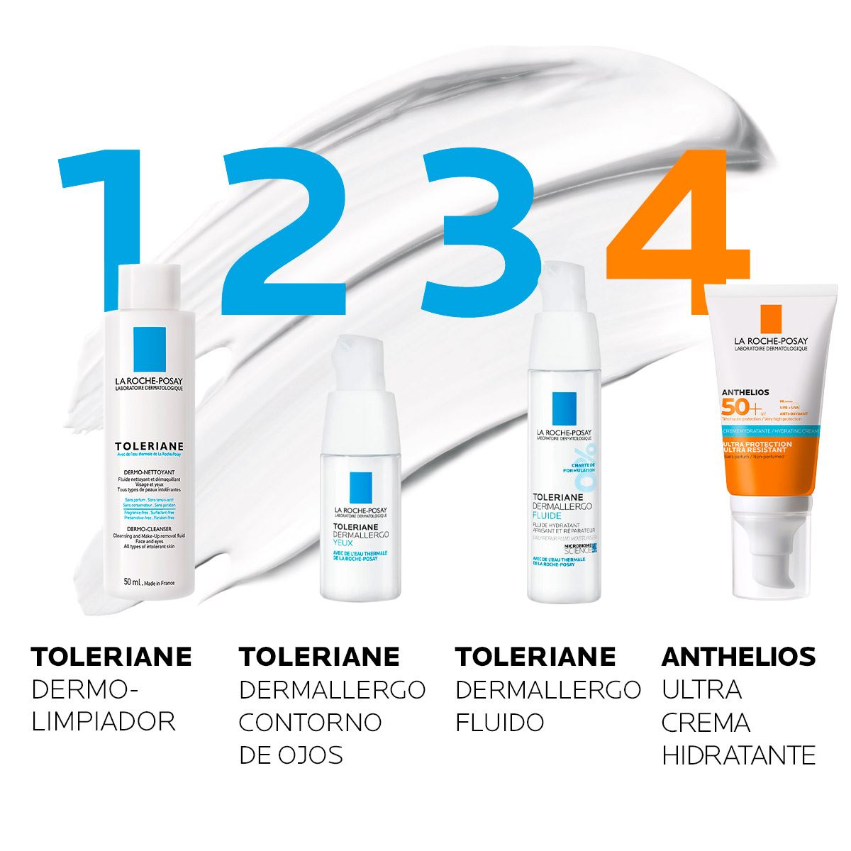 Crema Hidratante Facial La Roche Posay Toleriane Dermallergo Fluido para Piel Sensible 40ml