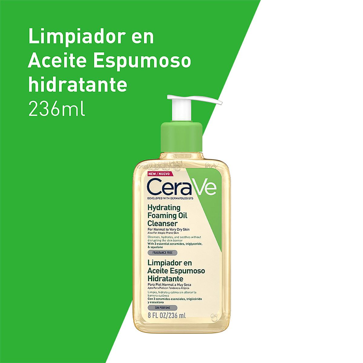 Cerave limpiador en aceite de ducha 236ml