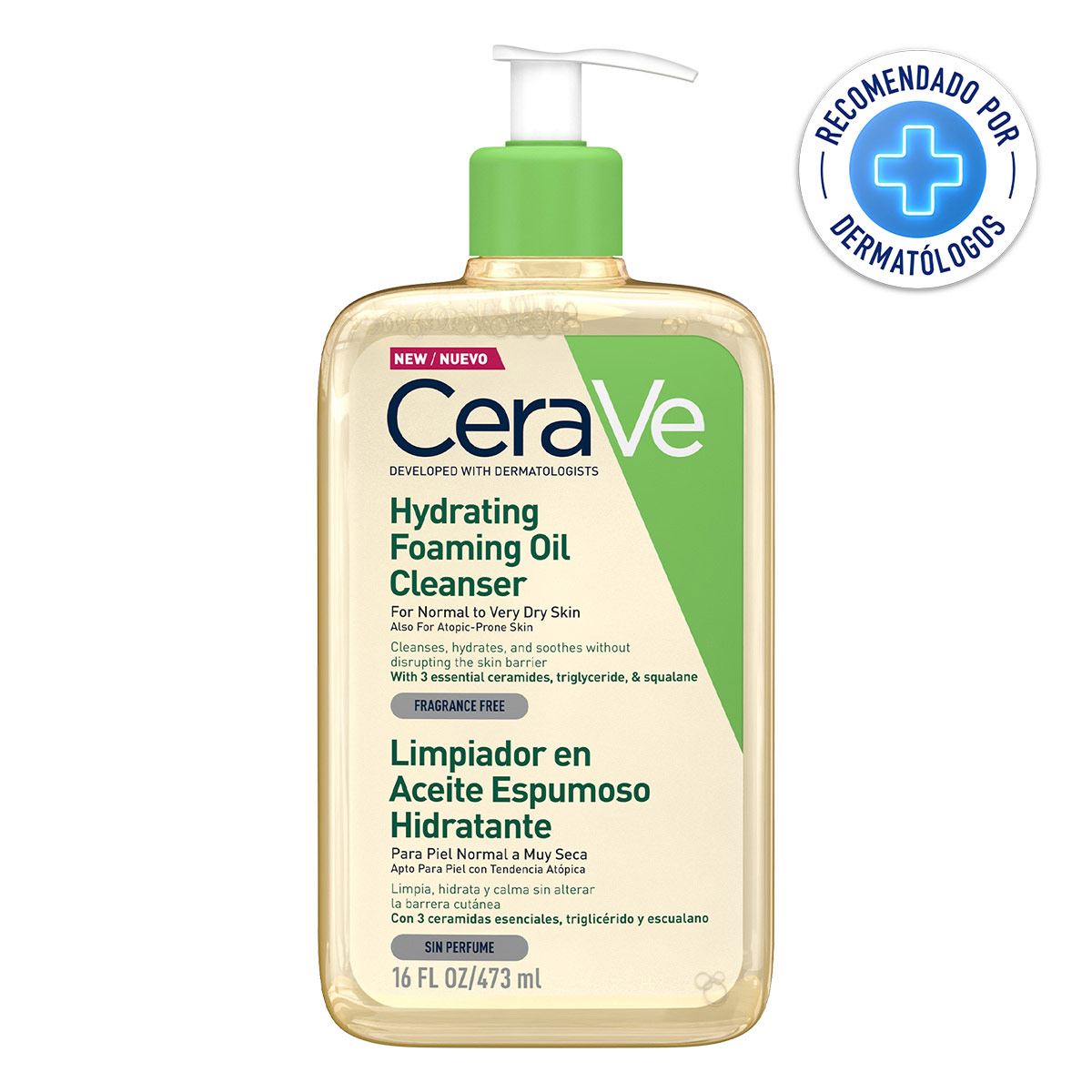 CeraVe Limpiador facial hidratante de 12 oz (paquete de 5)