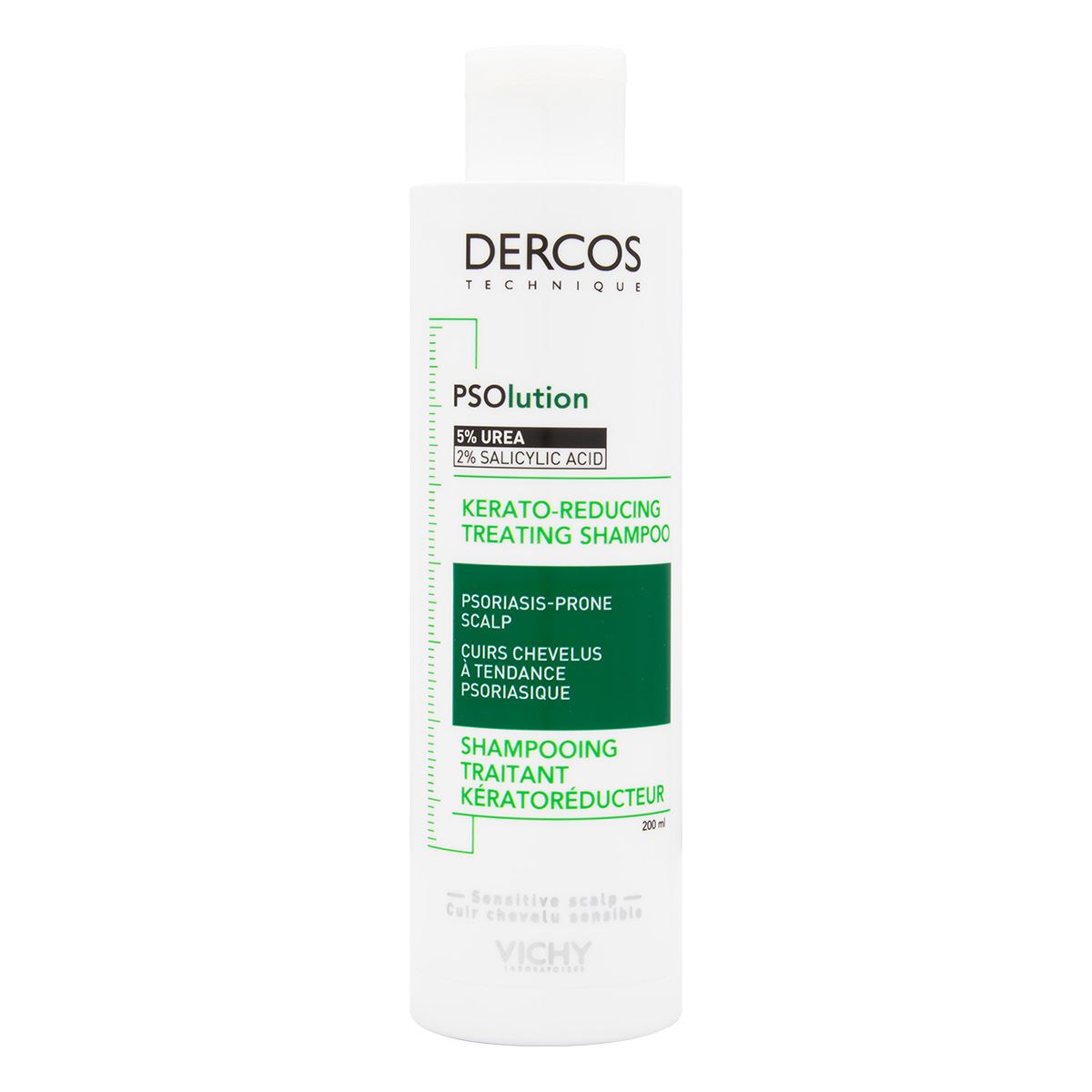Dercos Psolution Shampoo de Tratamiento Keratorreductor para Piel Cabelluda Sensible 200ml