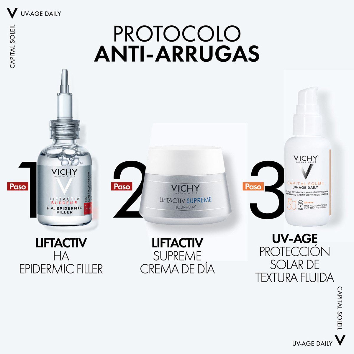 Vichy Bloqueador Solar Anti Edad Para Rostro c/Color