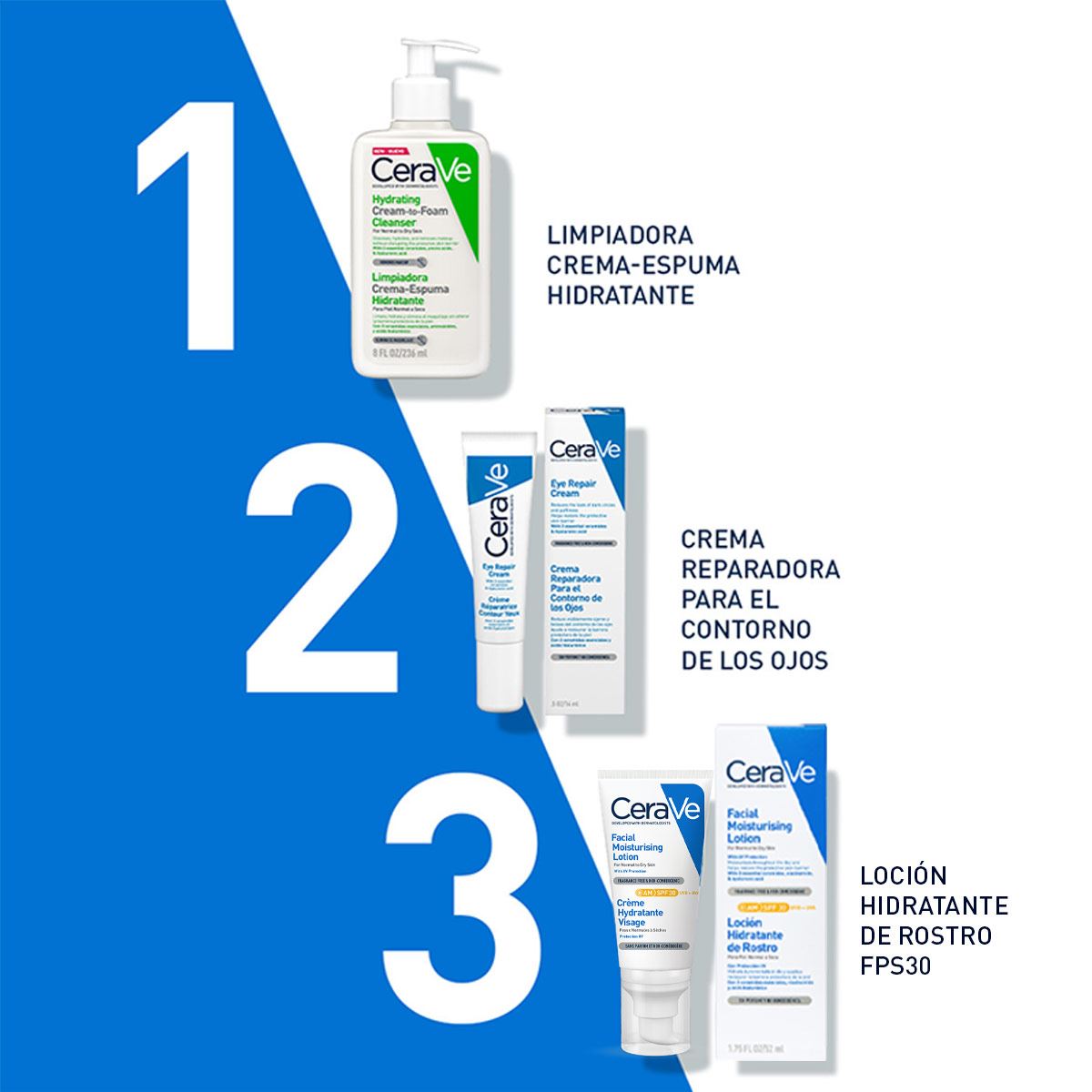 Loción Facial Cerave Hidratante FPS 30 Piel Seca 52ml