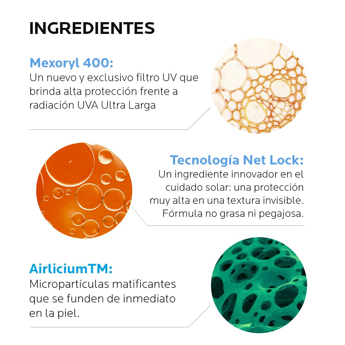 Anthelios UV MUNE 400 Oil Control Fluido FPS 50+ con Color 50ml