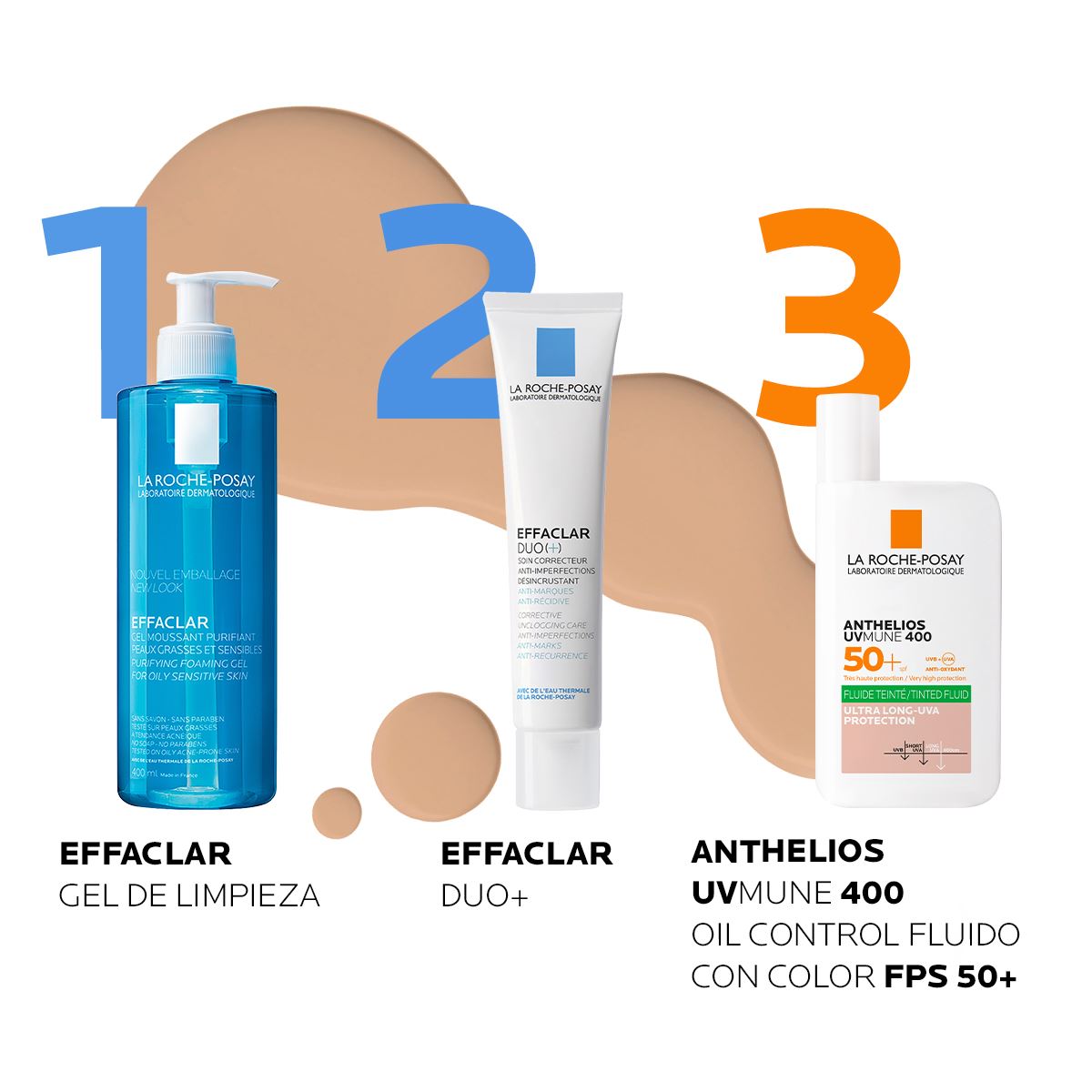 Anthelios UV MUNE 400 Oil Control Fluido FPS 50+ con Color 50ml