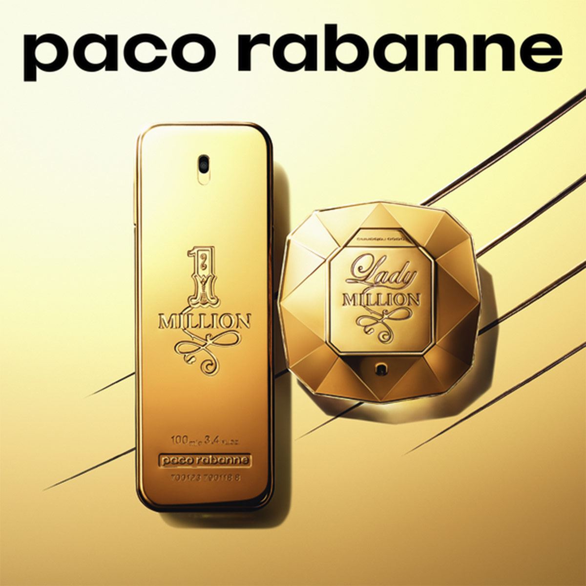 Fragancia para caballero, Paco Rabanne, 1 Million EDT 200ML