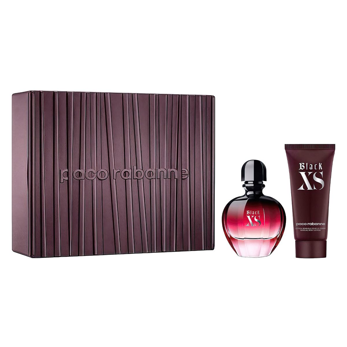 Paco Rabanne Black XS For Her Set Para Dama Perfume EDP 80ML + Body Lotion 100ML