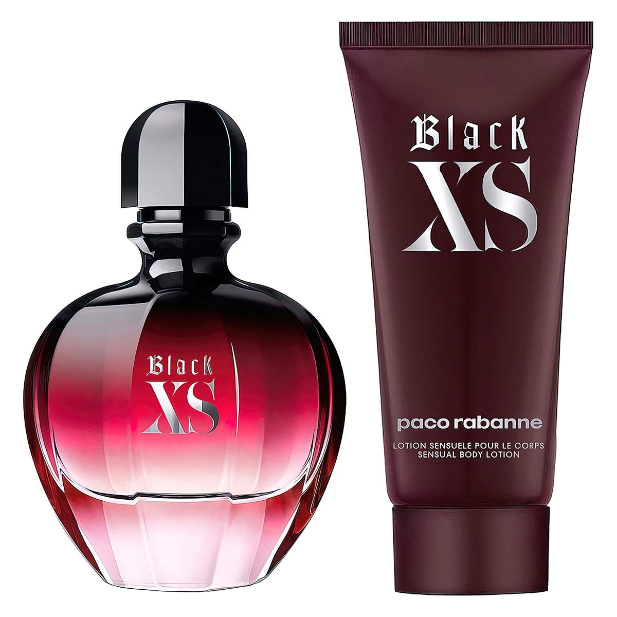 Paco Rabanne Black XS For Her Set Para Dama Perfume EDP 80ML + Body Lotion 100ML