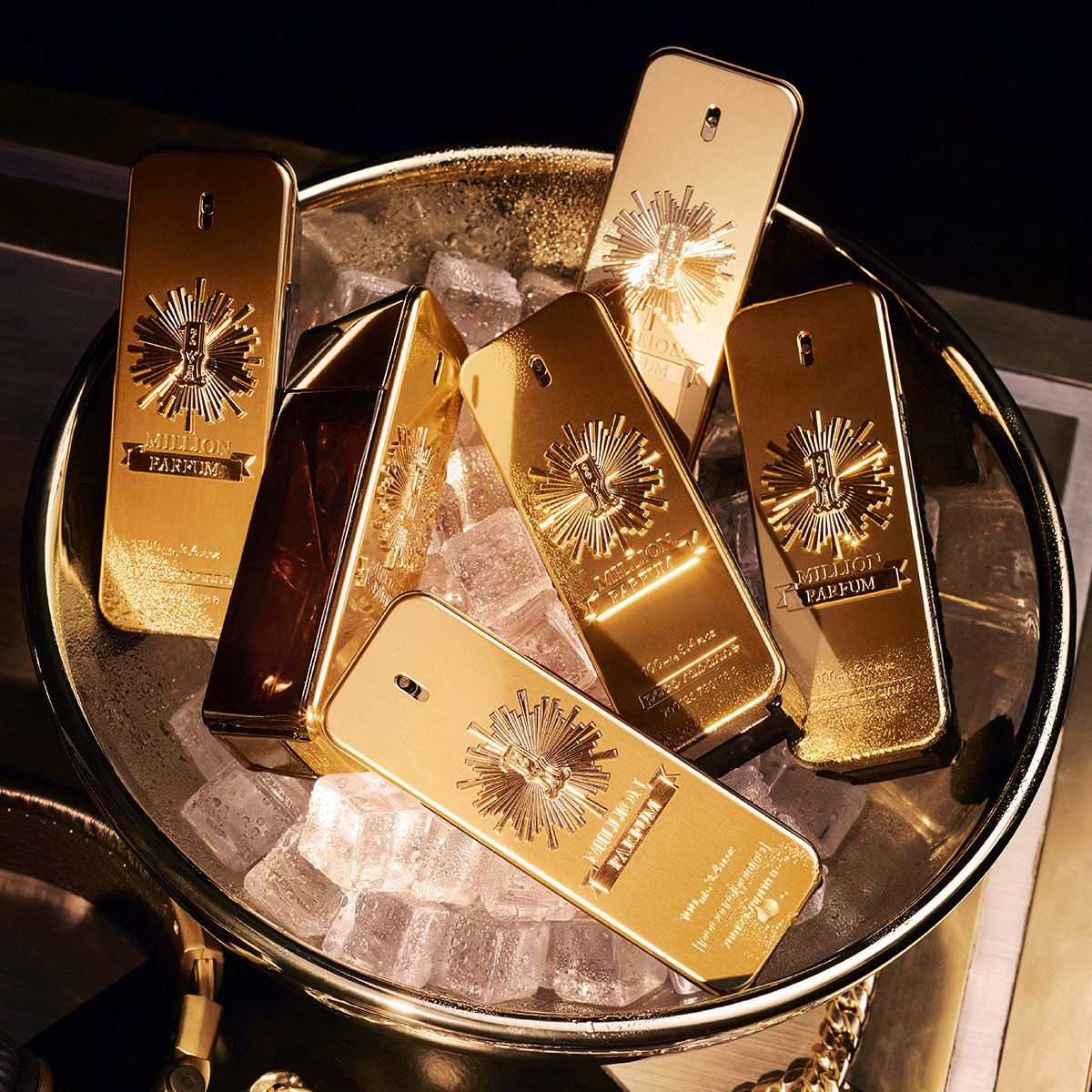 Paco Rabanne One Million Parfum Set Para Caballero Perfume EDP 100ML + Shower Gel 100ML + Perfume de Bolsillo 10ML