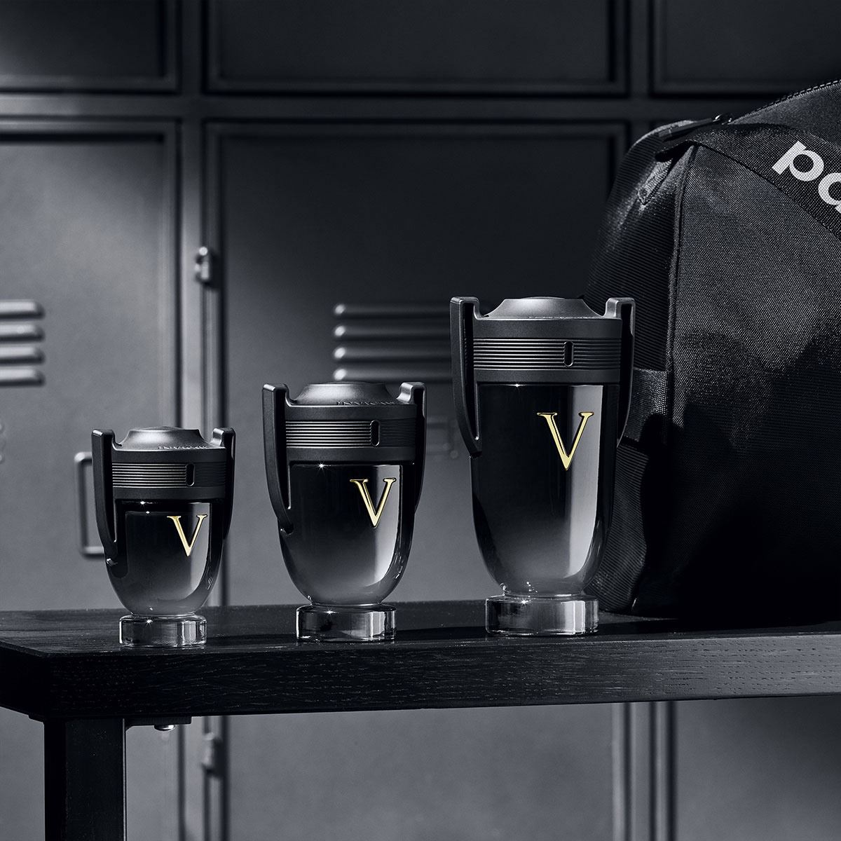 Set para Hombre Rabanne Invictus Victory EDP 100ml + Desodorante 150ml + EDP 10ml