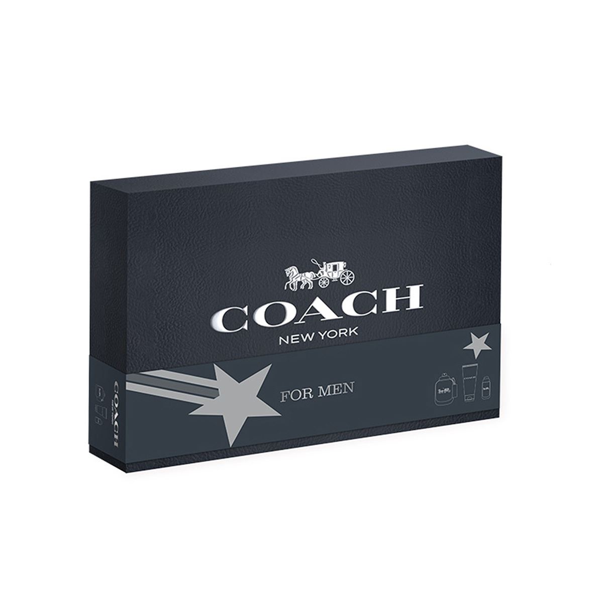 Estuche para Hombre Coach Men EDT 100ml, Shower Gel 100ml, EDT 15ml