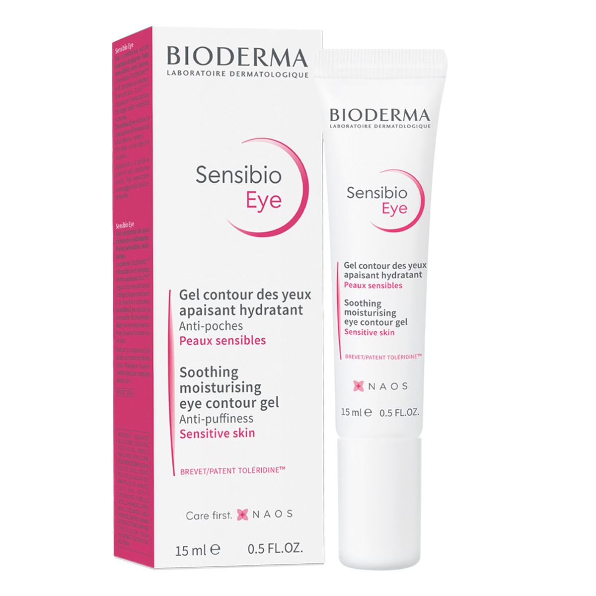Bioderma Sensibio Contorno de Ojos, Cuidado Hidratante Suave, 15 ml