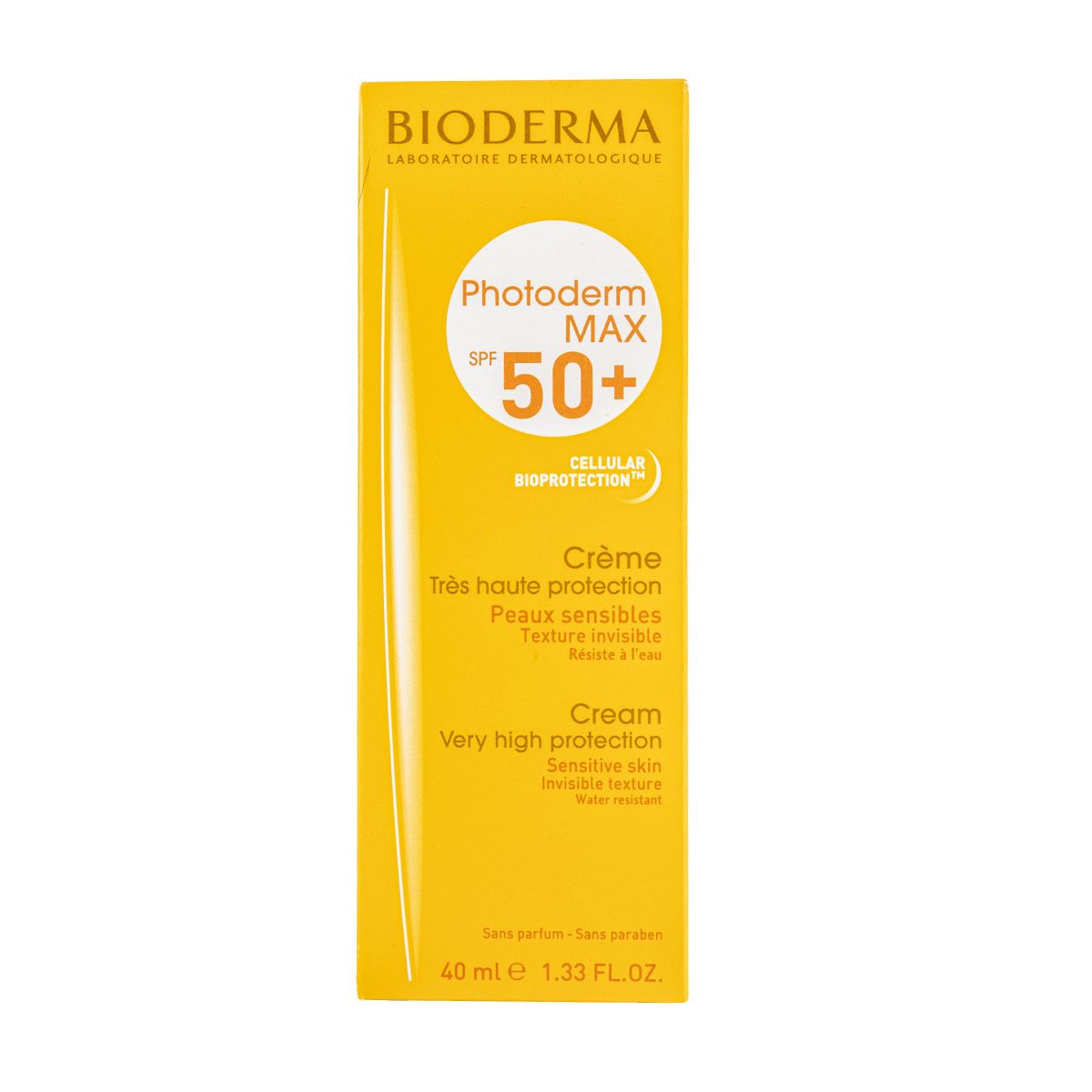 Bioderma Photoderm Max Crema Protector Solar SPF50+ Tono Neutro para piel seca, 40 ml