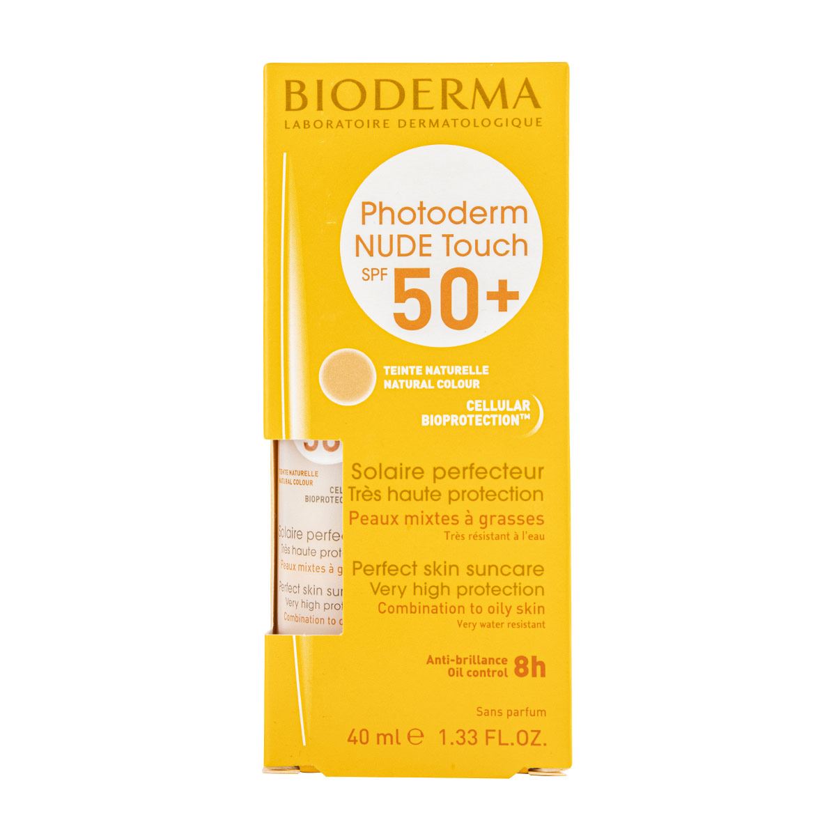 Bioderma Photoderm NUDE Touch SPF 50+ efecto piel Natural, 40 ml