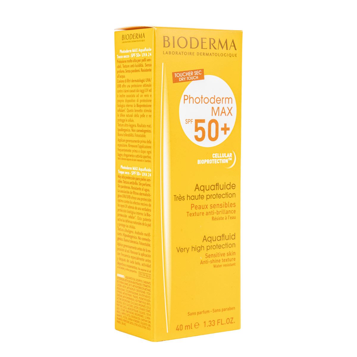 Bioderma Photoderm Max Aquafluido Protector Solar Tono Neutro SPF50+ piel normal a mixta, 40 ml