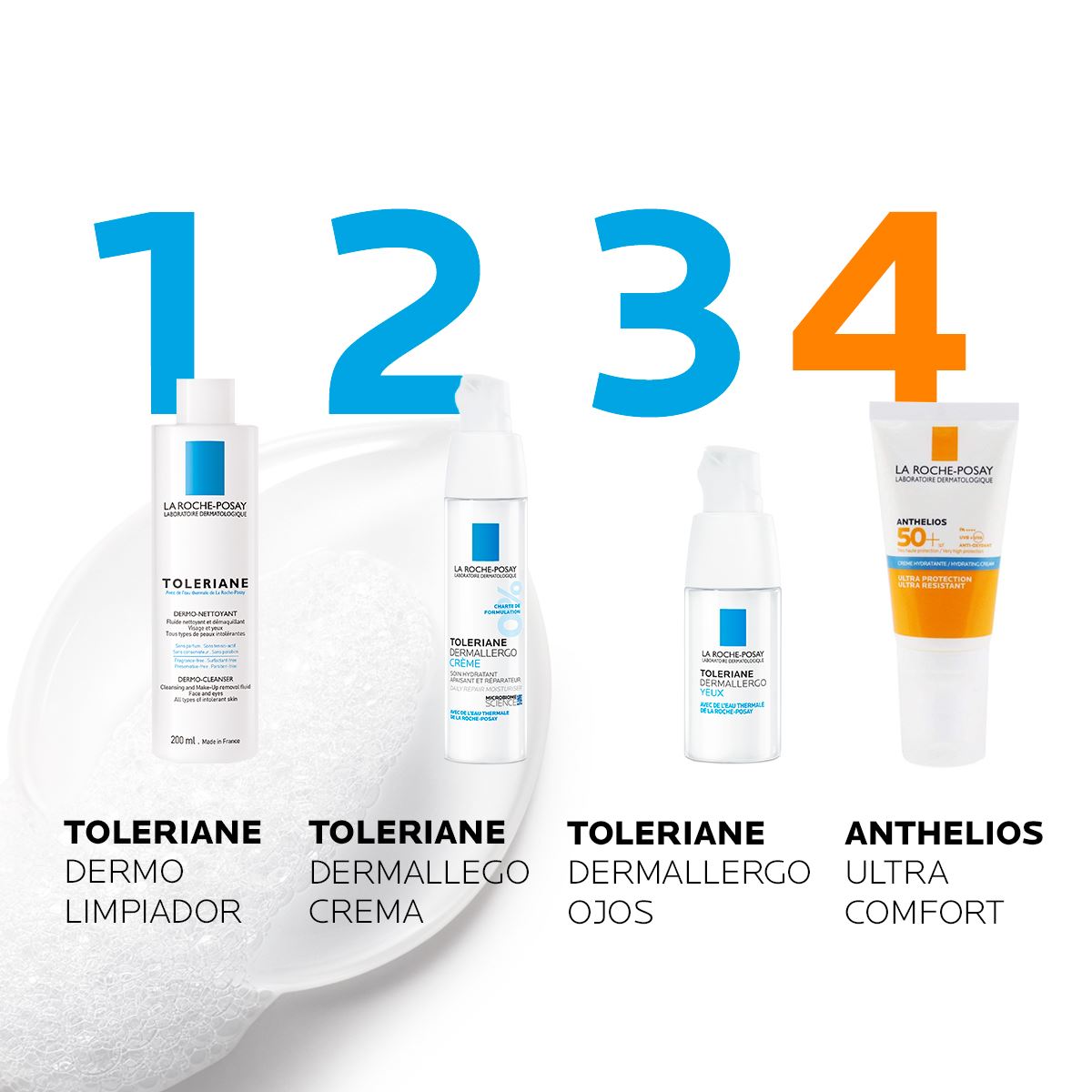 Limpiador Facial Desmaquillante La Roche Posay Toleriane Dermolimpiador 200ml