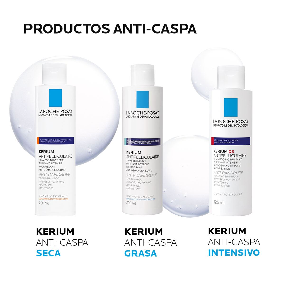 Shampoo para Caspa La Roche Posay Kerium Shampoo Caspa Grasa 200ml