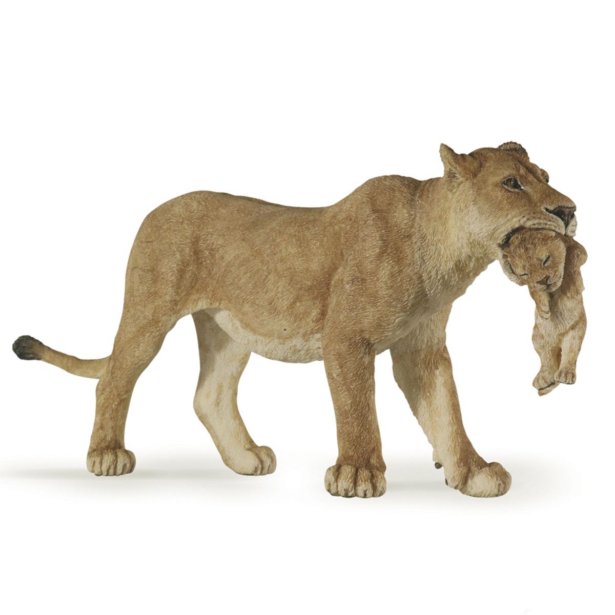 Figura decorativa Papo de leona con cachorro