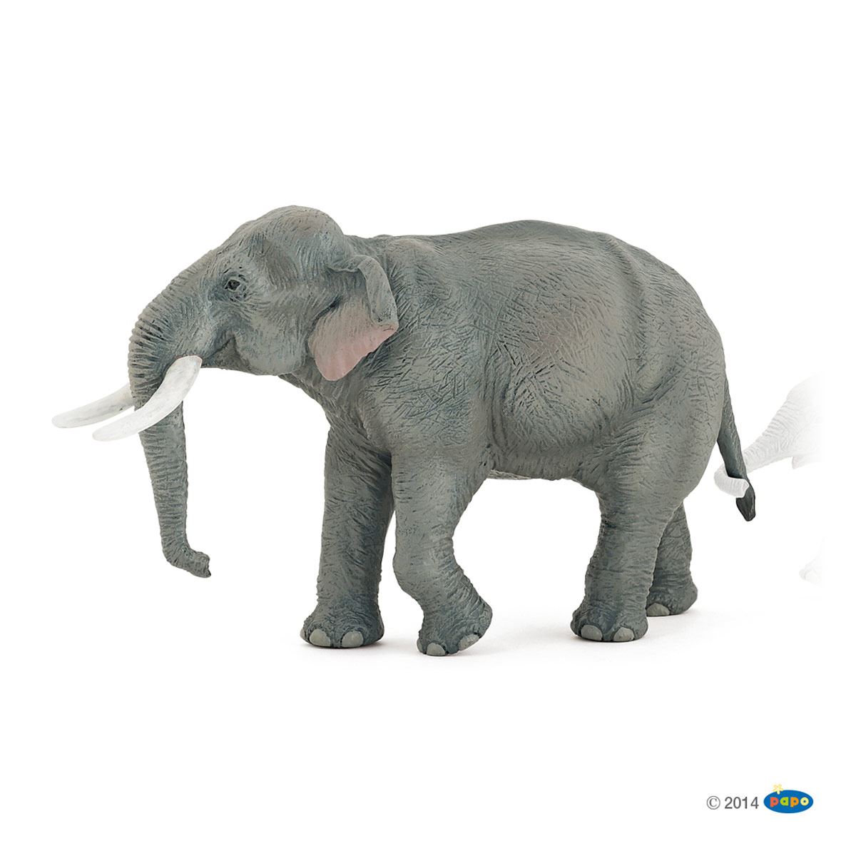 Figura De Gran Elefante Africano Papo | Juguete Coleccionable Con Detalles Realistas, Ideal Para Juegos Imaginativos