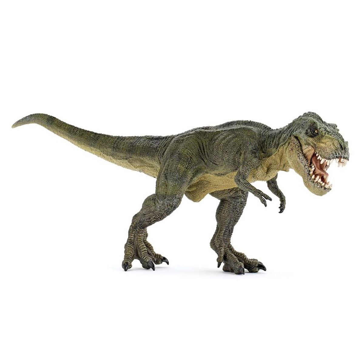 Figura T Rex Corriendo Color Verde Papo