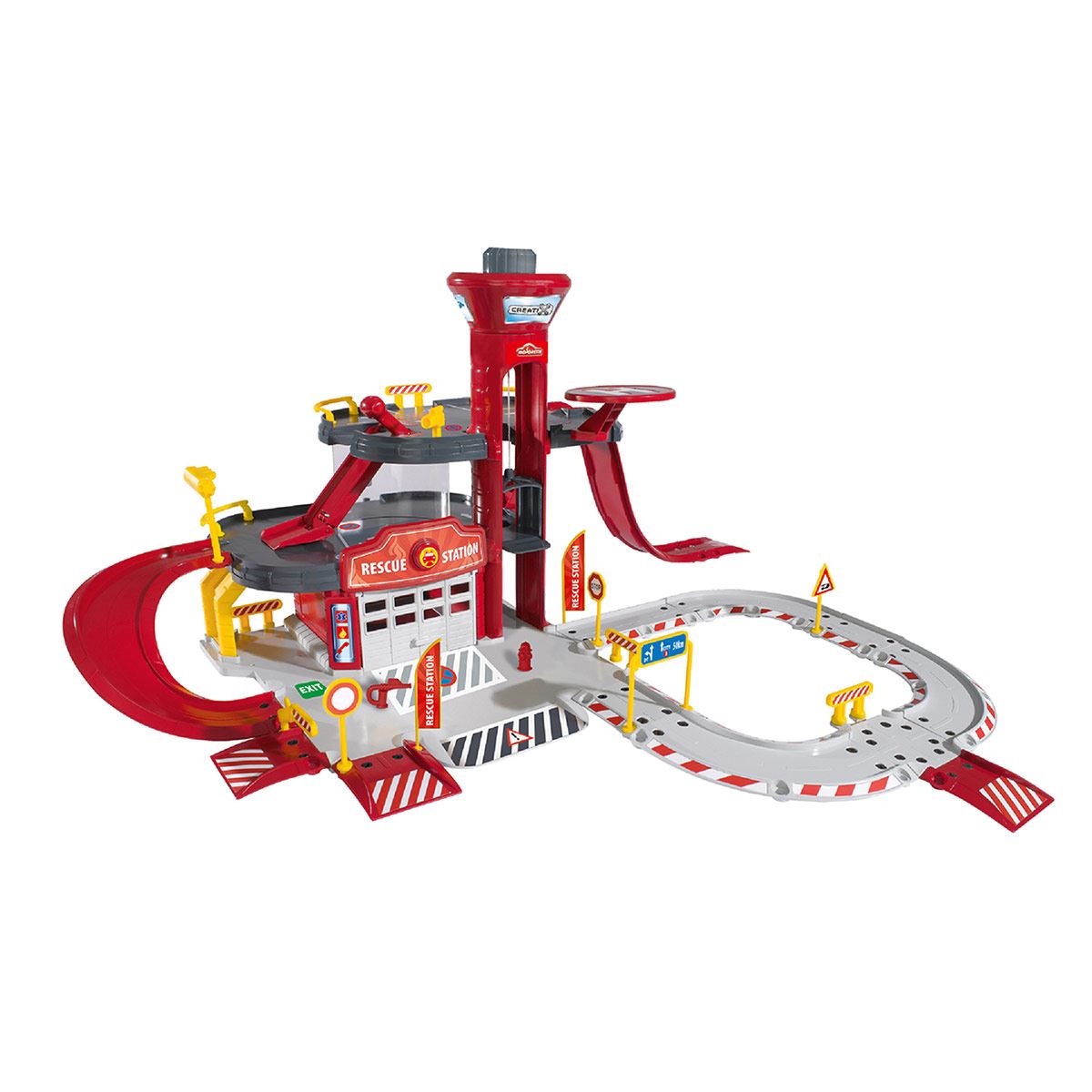 Estación de rescate + 5 vehículos escala 1:64