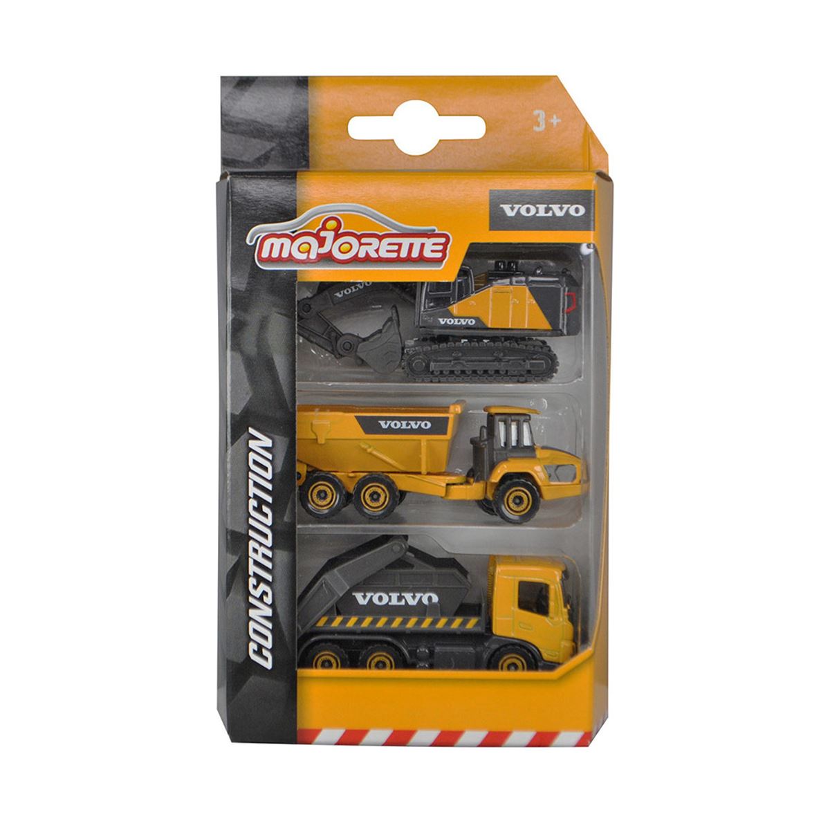 Paquete de Vehículos De Trabajo Majorette Volvo