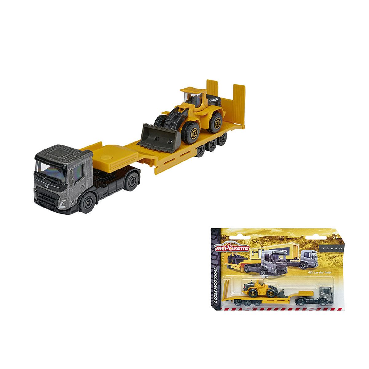 Majorette Camion Volvo Truck + Wheel Loader