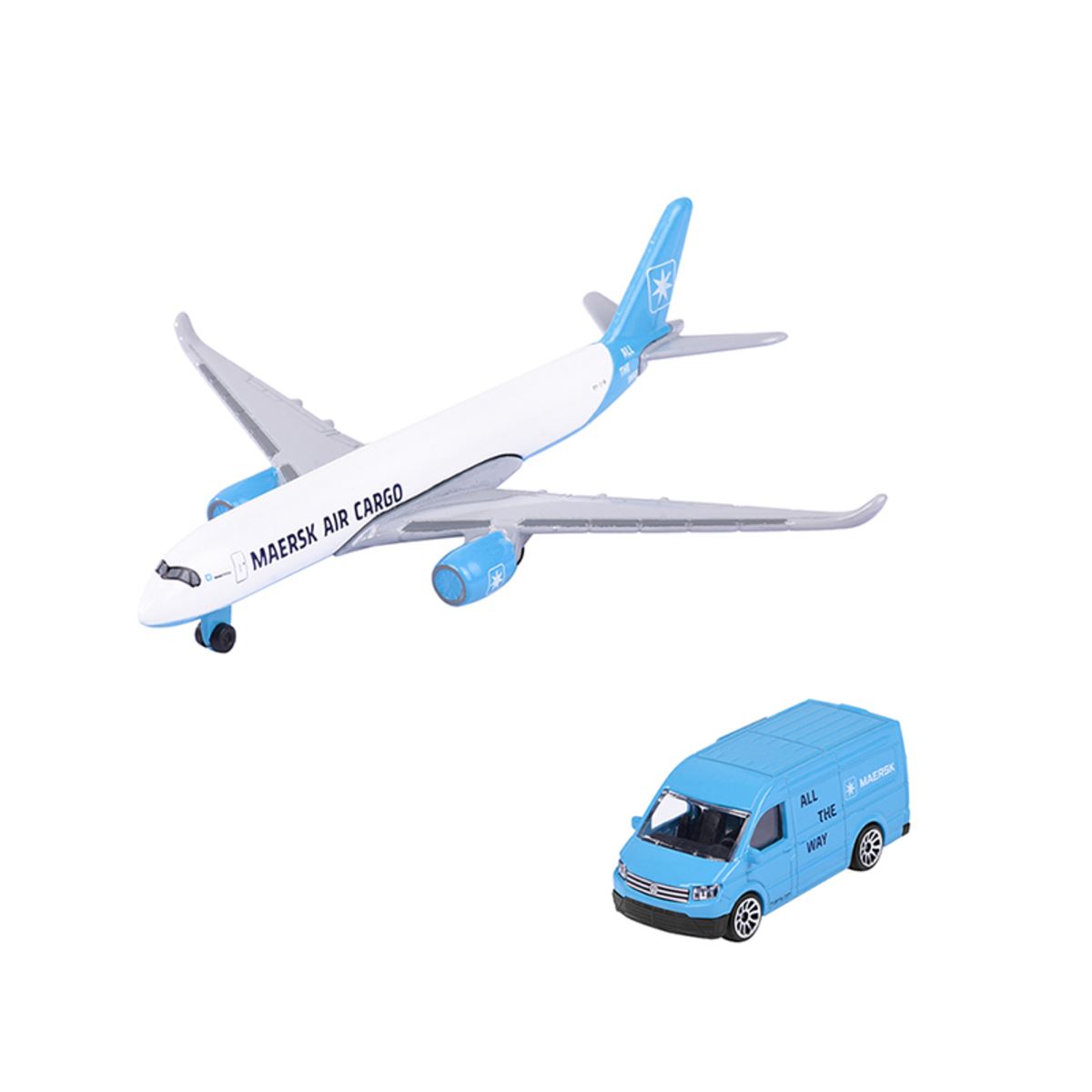 Set Vehículos de Transporte Maersk Majorette