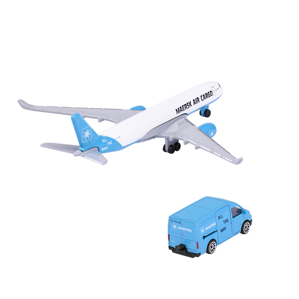 Set Vehículos de Transporte Maersk Majorette