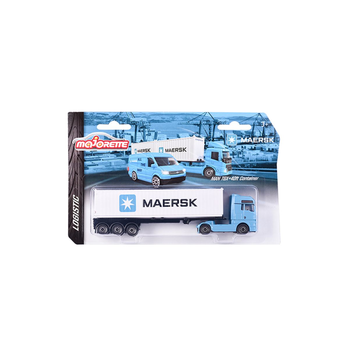 Set Vehículos de Transporte Maersk Majorette