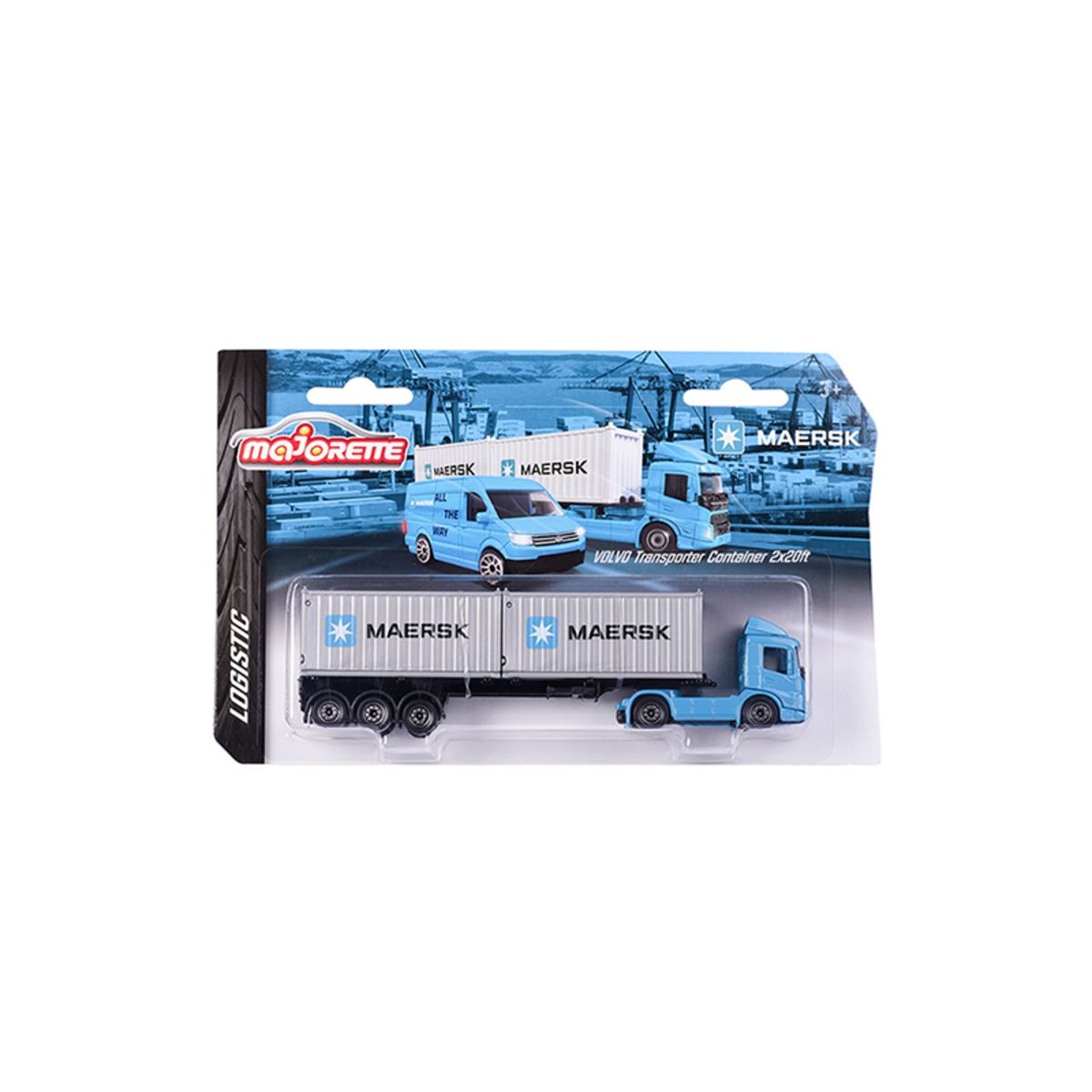 Set Vehículos de Transporte Maersk Majorette