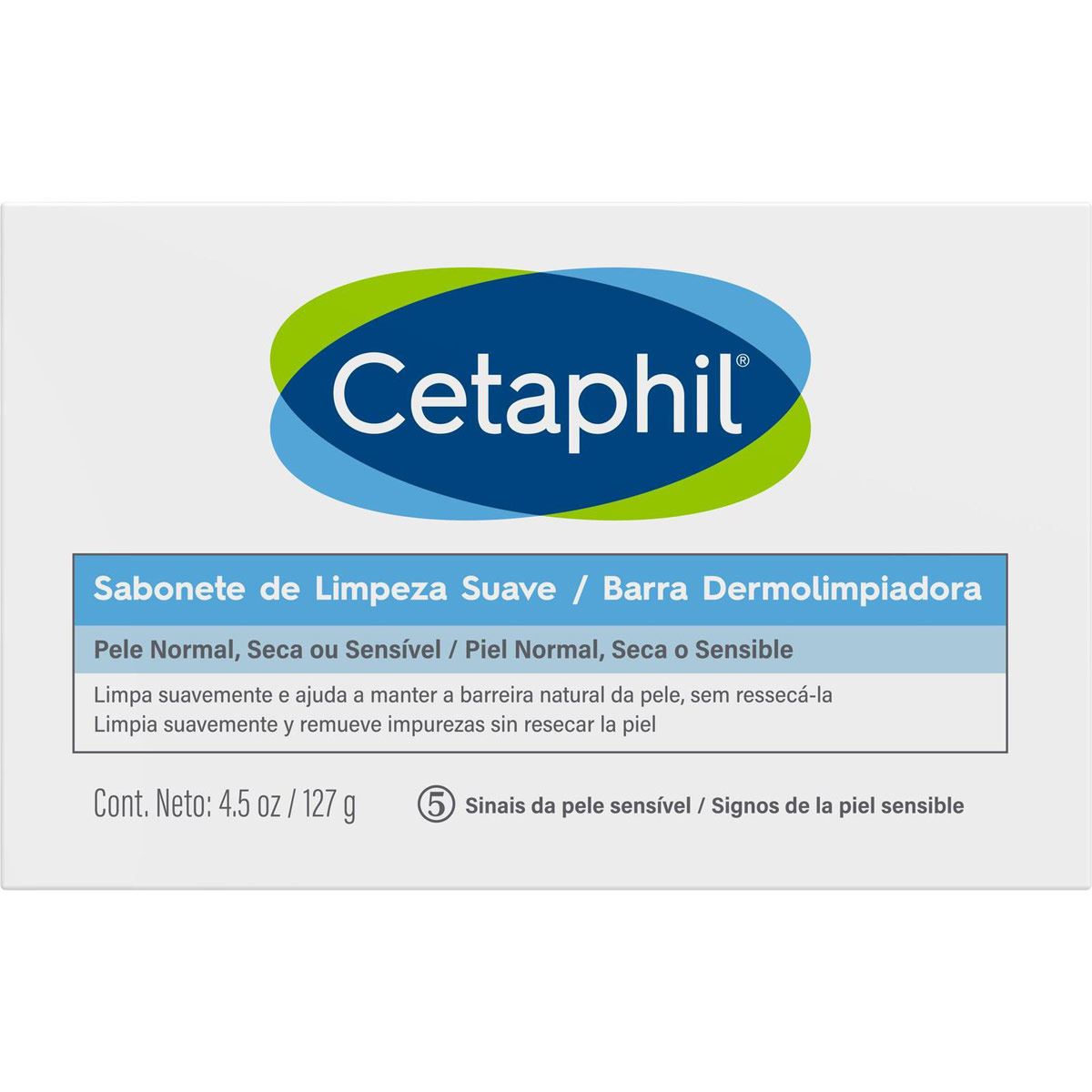 Cetaphil Barra Dermolimpiadora de Limpieza Suave 127g
