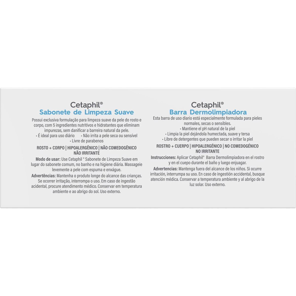 Cetaphil Barra Dermolimpiadora de Limpieza Suave 127g