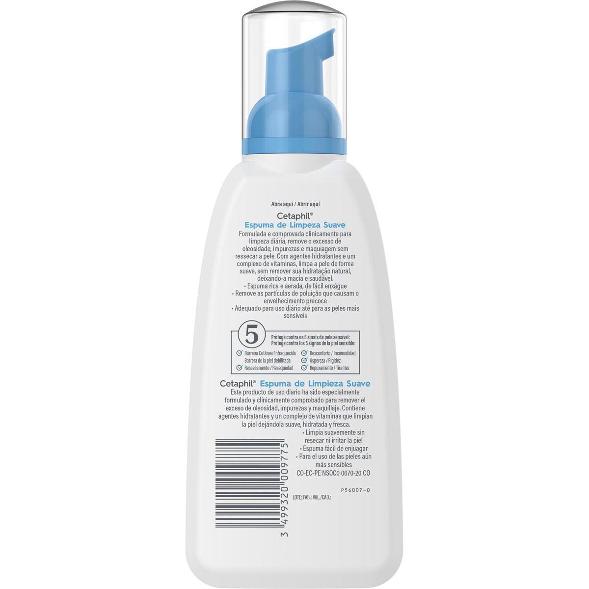 Cetaphil Espuma de Limpieza Suave 236ml
