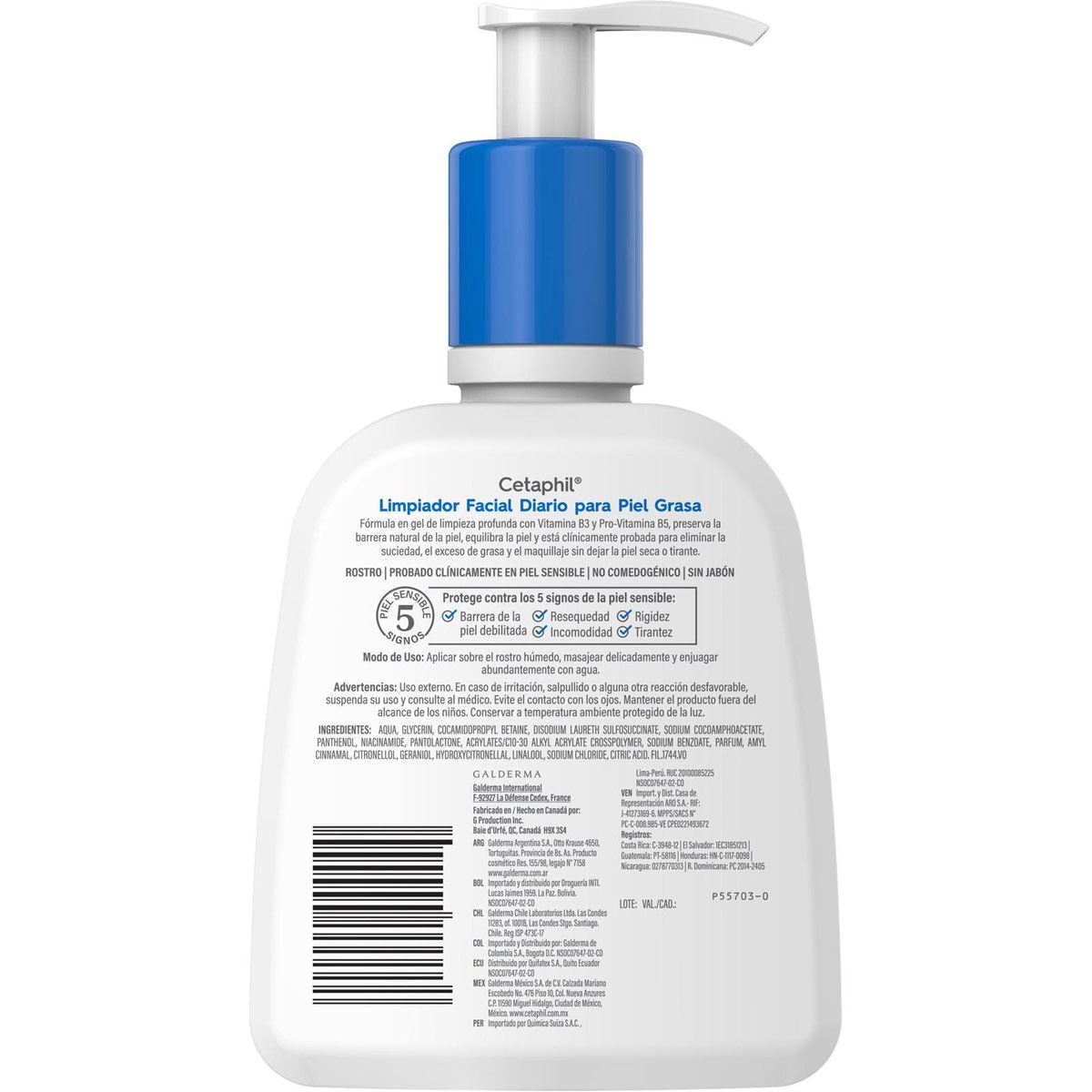 Cetaphil Gel Limpiador Para Piel Grasa 237 ml