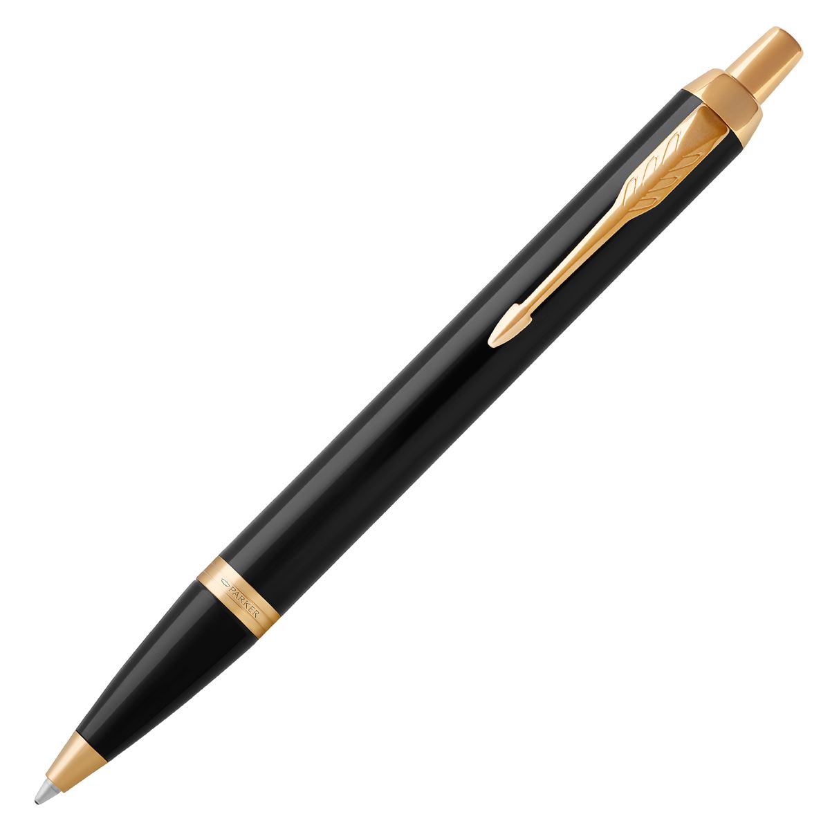 Parker Im Black Golden Trim Ball Point Medium Black Gifting box