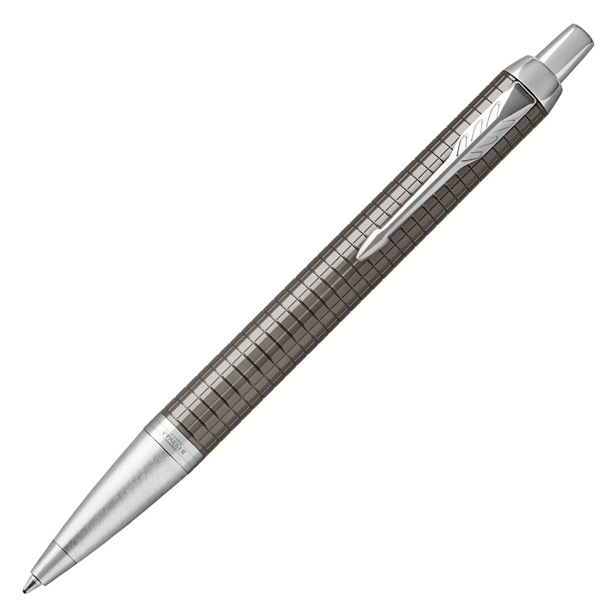 Parker Im Premier Dark Espresso Chrome Trim Ball Point Medium Black Gifting box