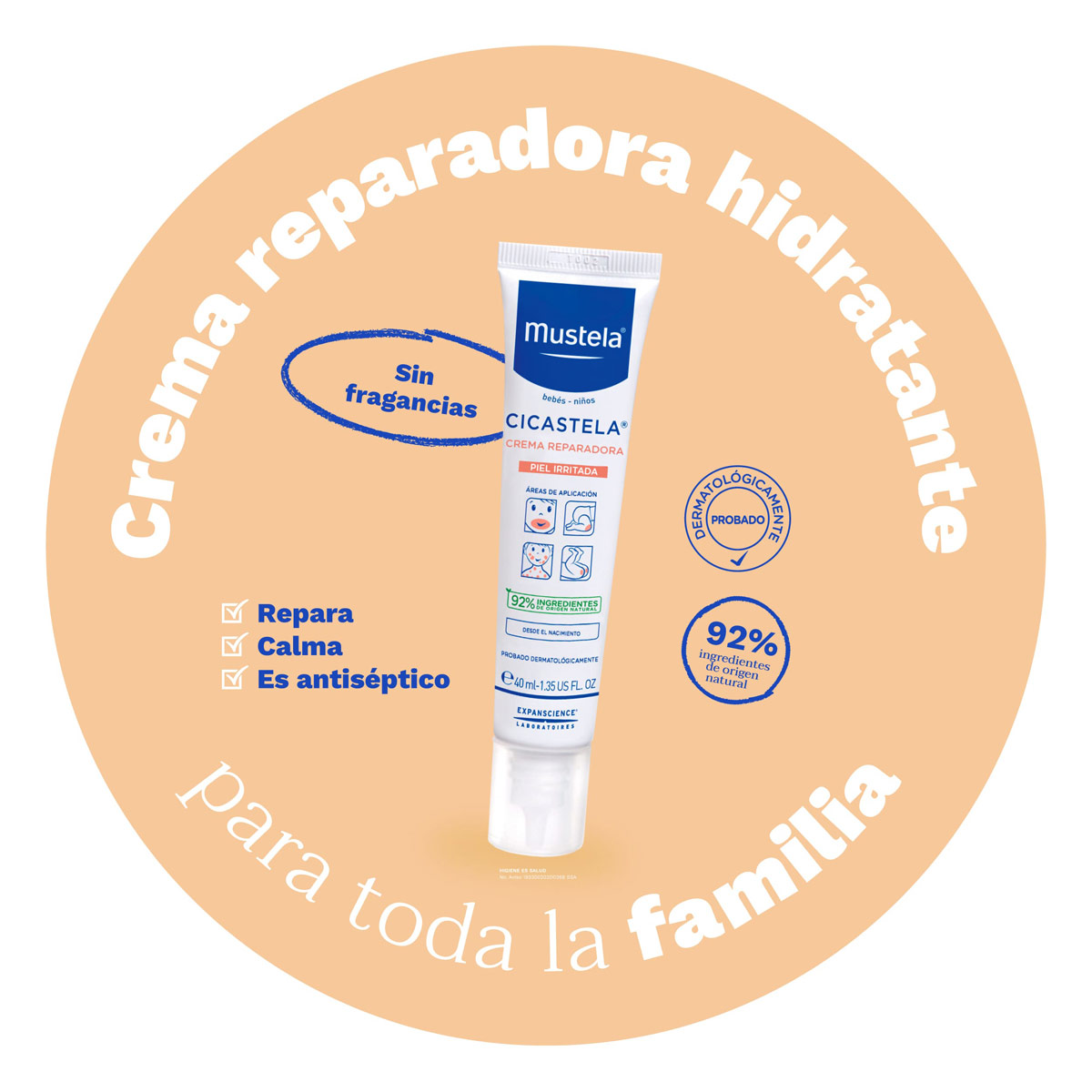 Mustela Crema Reparadora para todo tipo de piel de 40ml